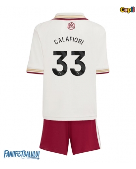 Arsenal Riccardo Calafiori #33 Echipament de Fotbal Replică 2025-26 Copii Treilea (+ Șorturi)